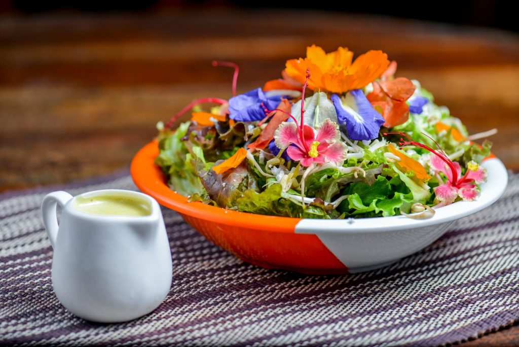 An inviting plate of organic food from Bohol Bee Farm - Panglao Island Tour